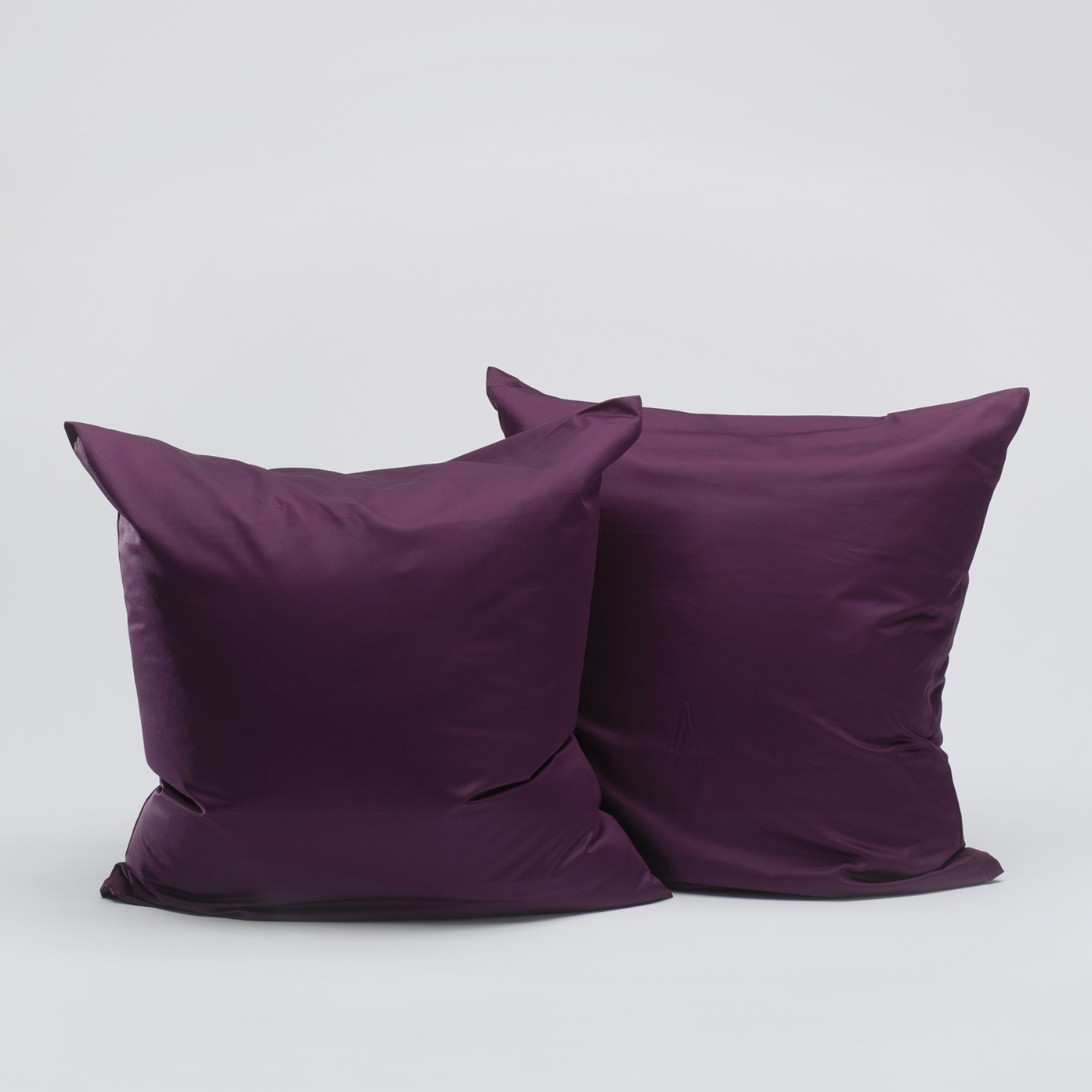 Bedroommood sateen pillowcases plum