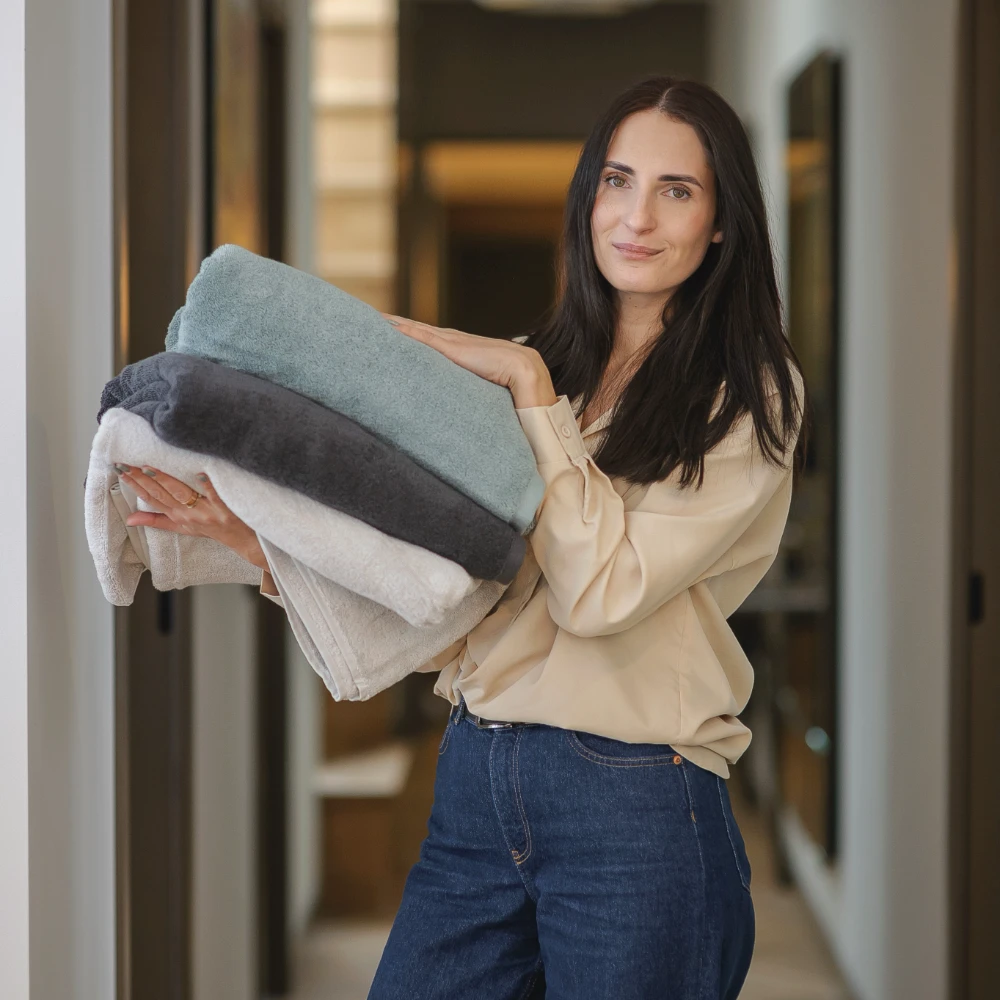 Ülipehmed orgaanilisest puuvillast rätikud - Dark grey