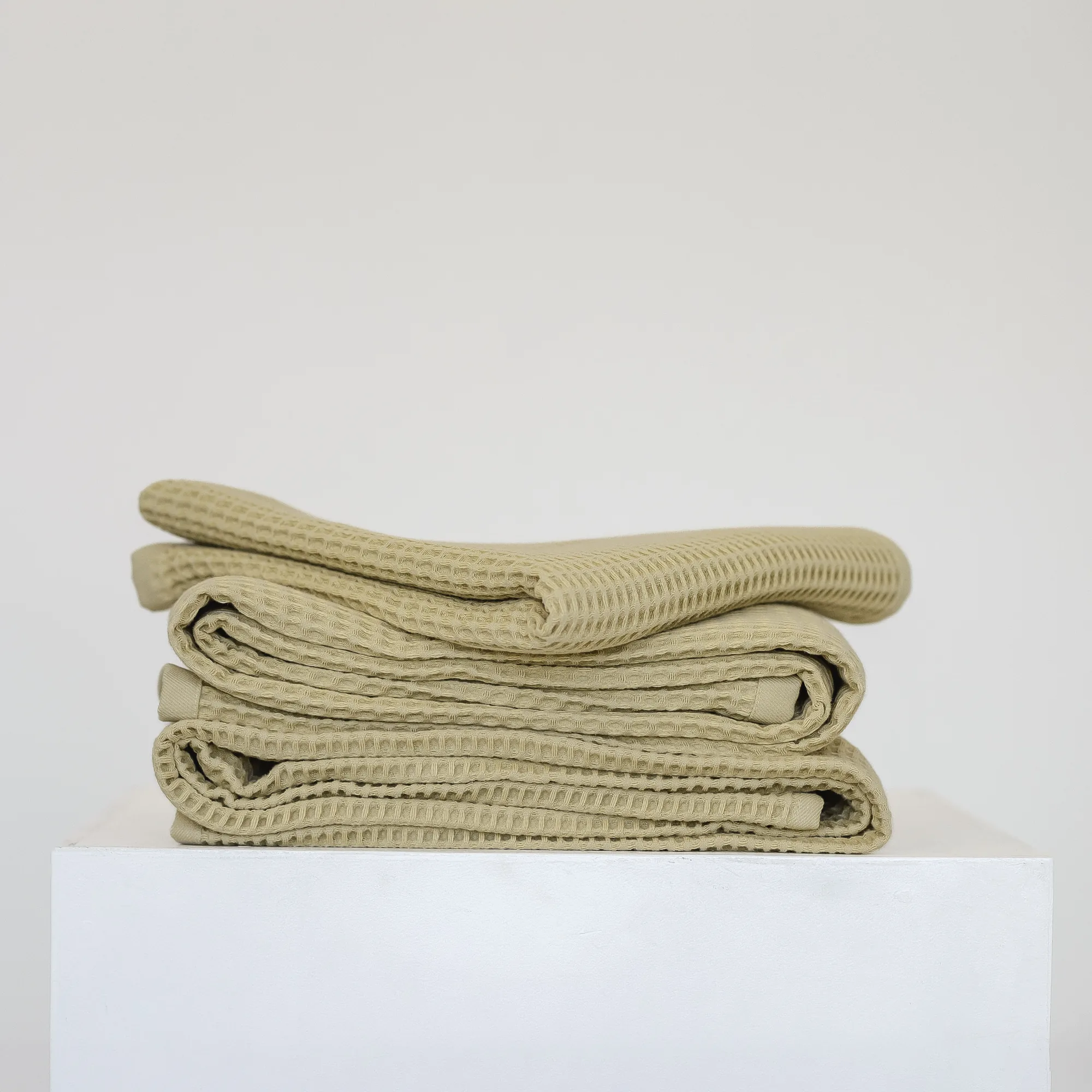 Bedroommood_organic cotton waffle towels_vanilla 2
