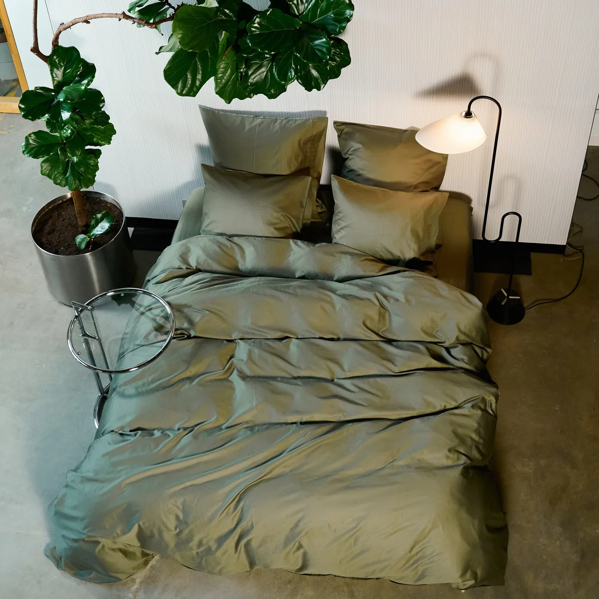 Sateen Duvet Cover - NEW Olive
