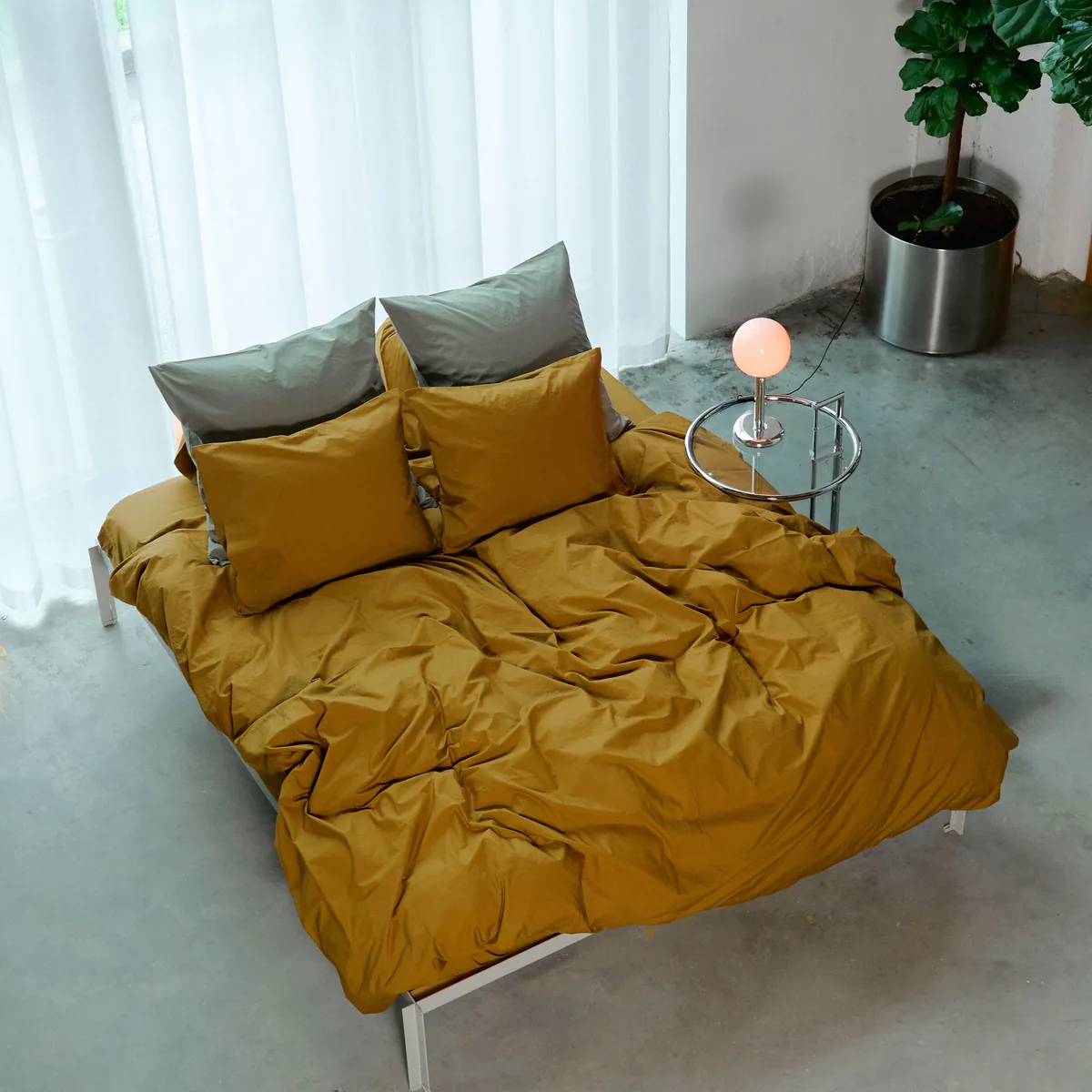Bedroommood Percale Mustard