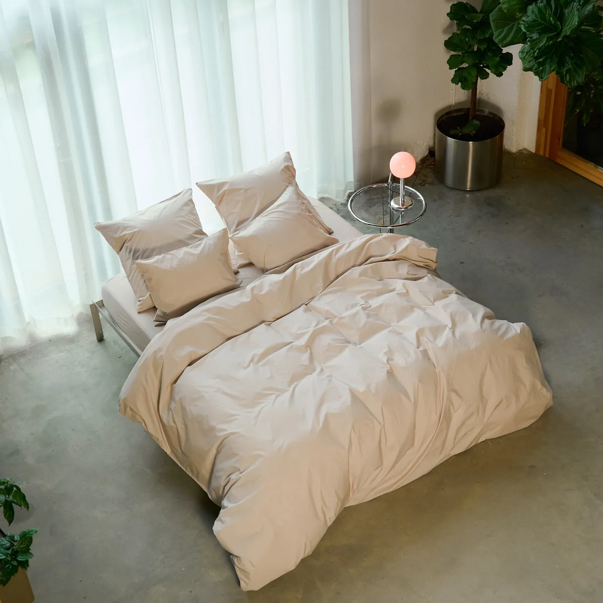 Bedroommood Percale Bedding Cashmere Plain