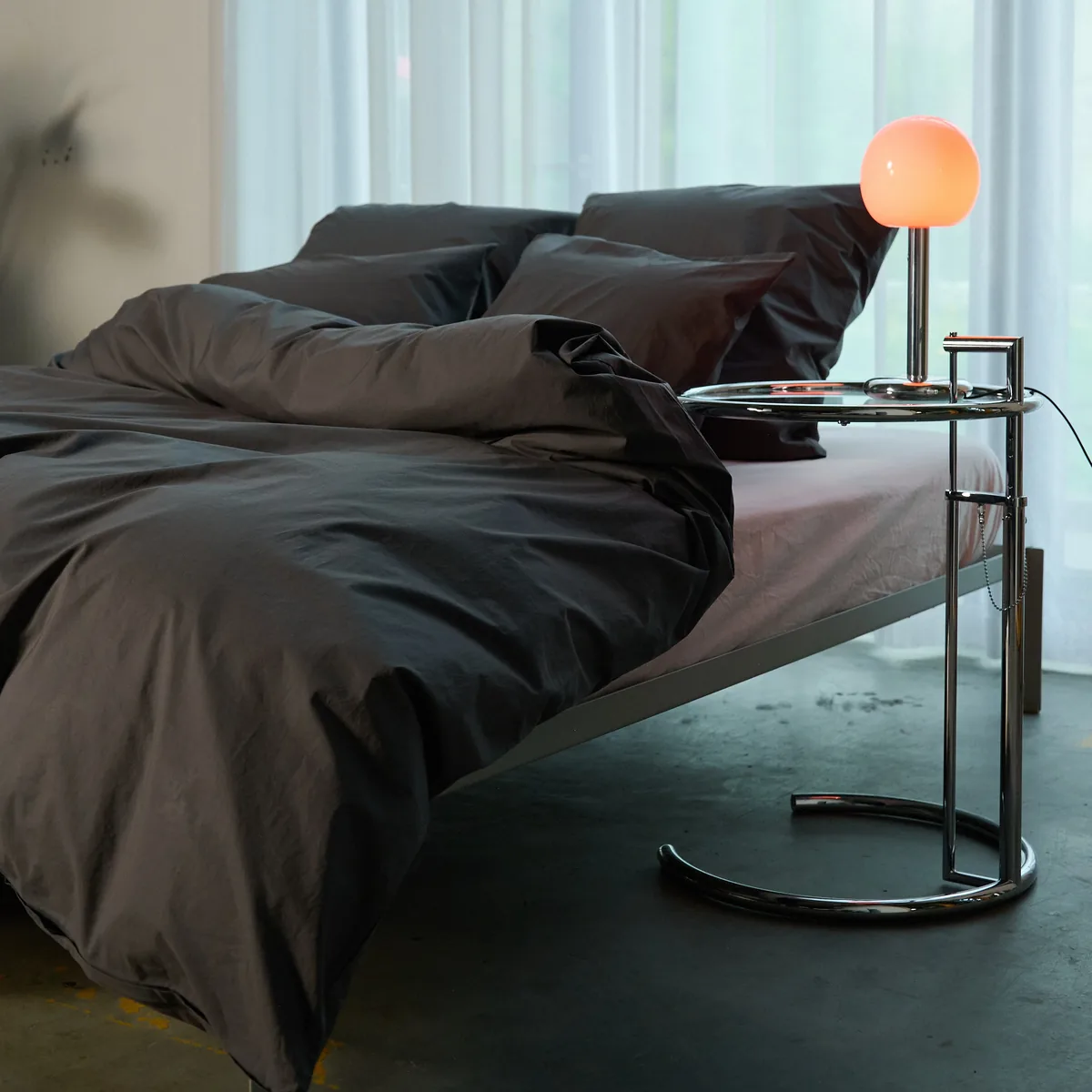 Percale Duvet Cover - Ash