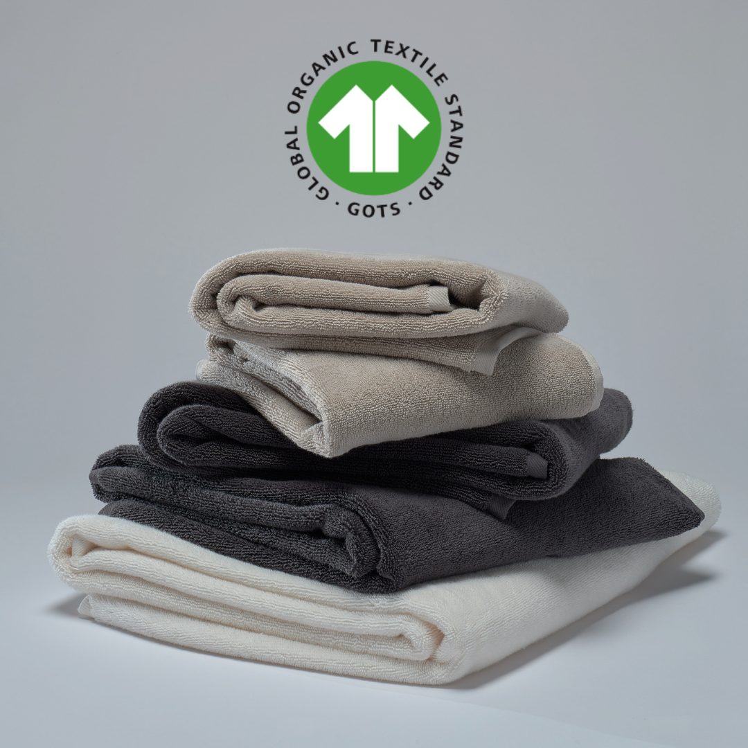GOTS certification logo on our towels