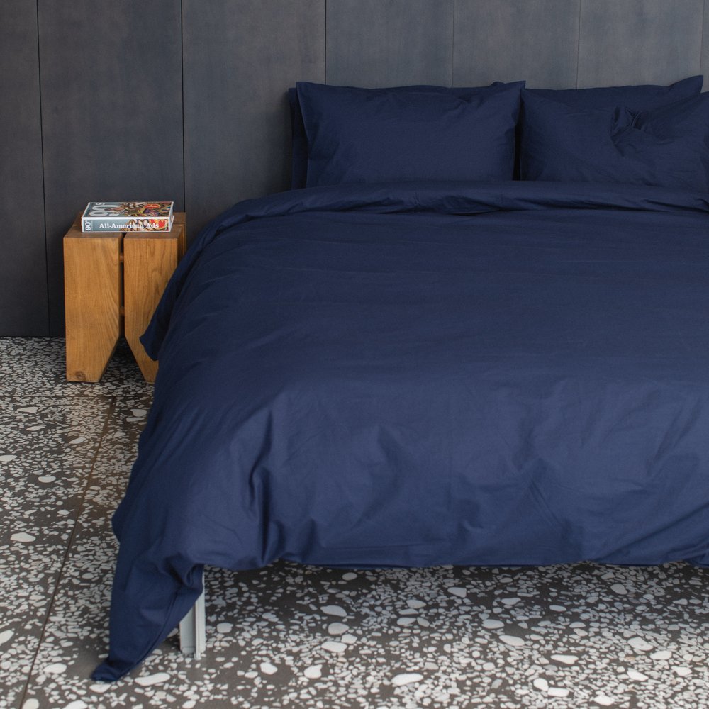 Percale Bedding Navy  Bedroommood