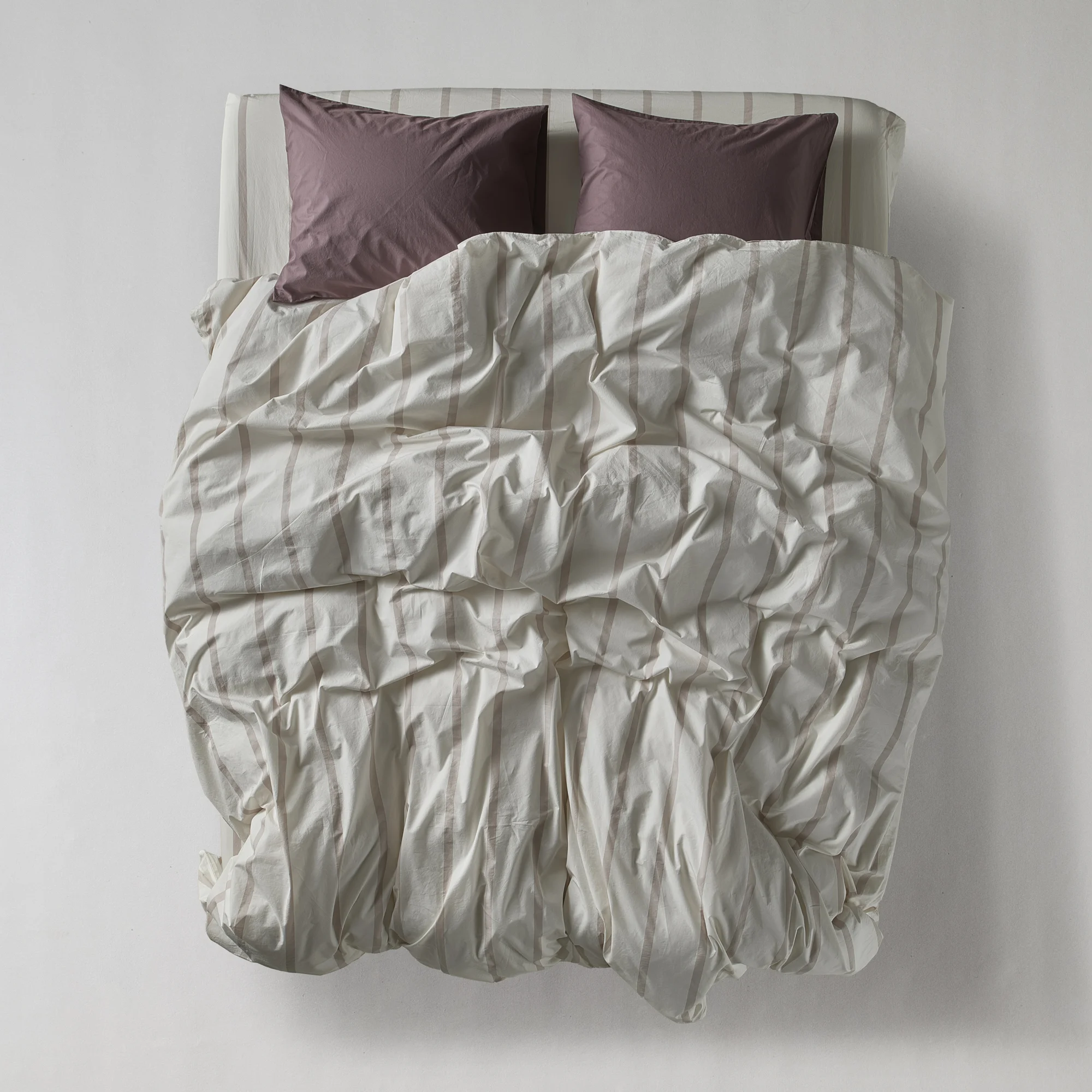 Bedroommood Percale Cashmere Stripes Fig