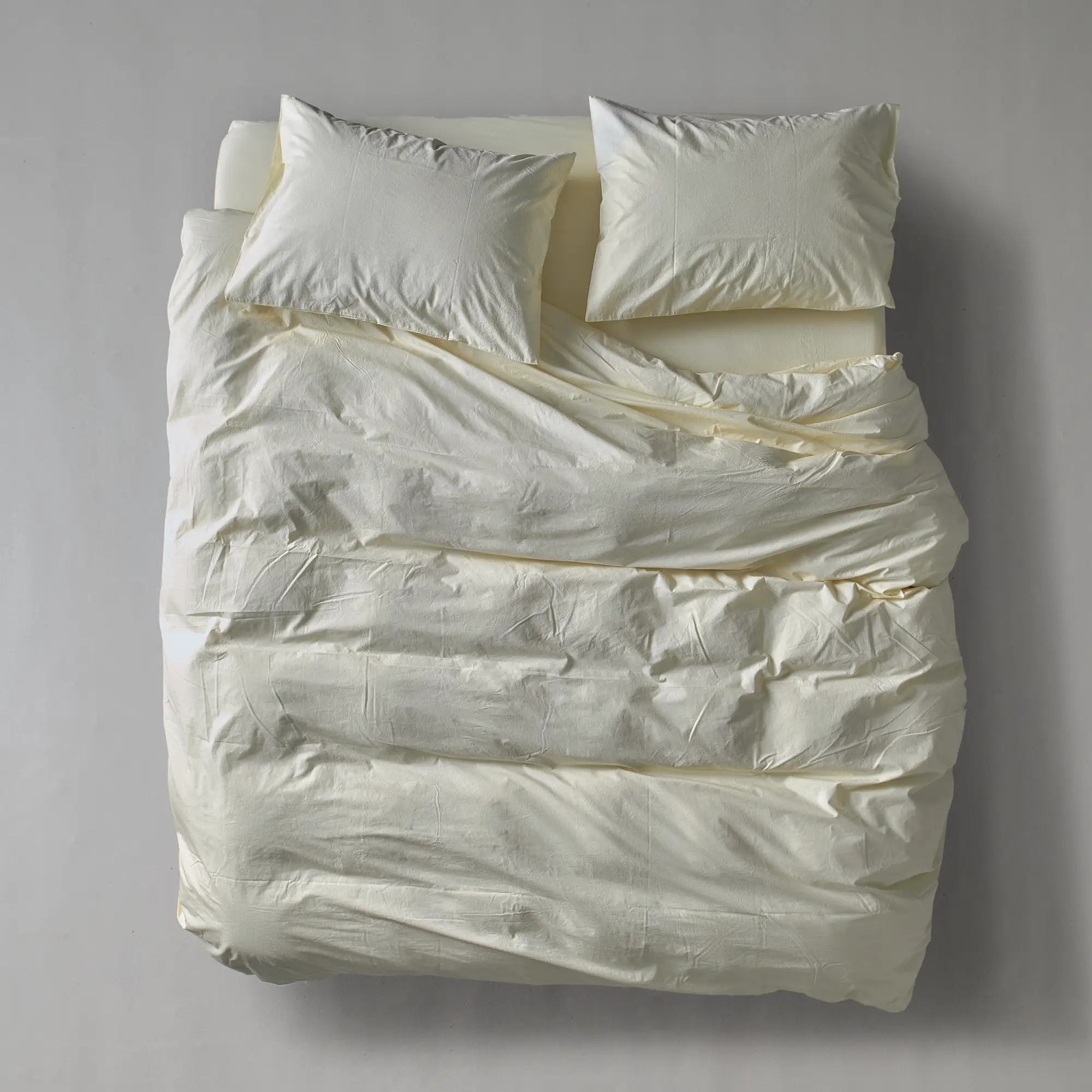 Percale Duvet Cover - Lemonade Percale Duvet Cover - Lemonade