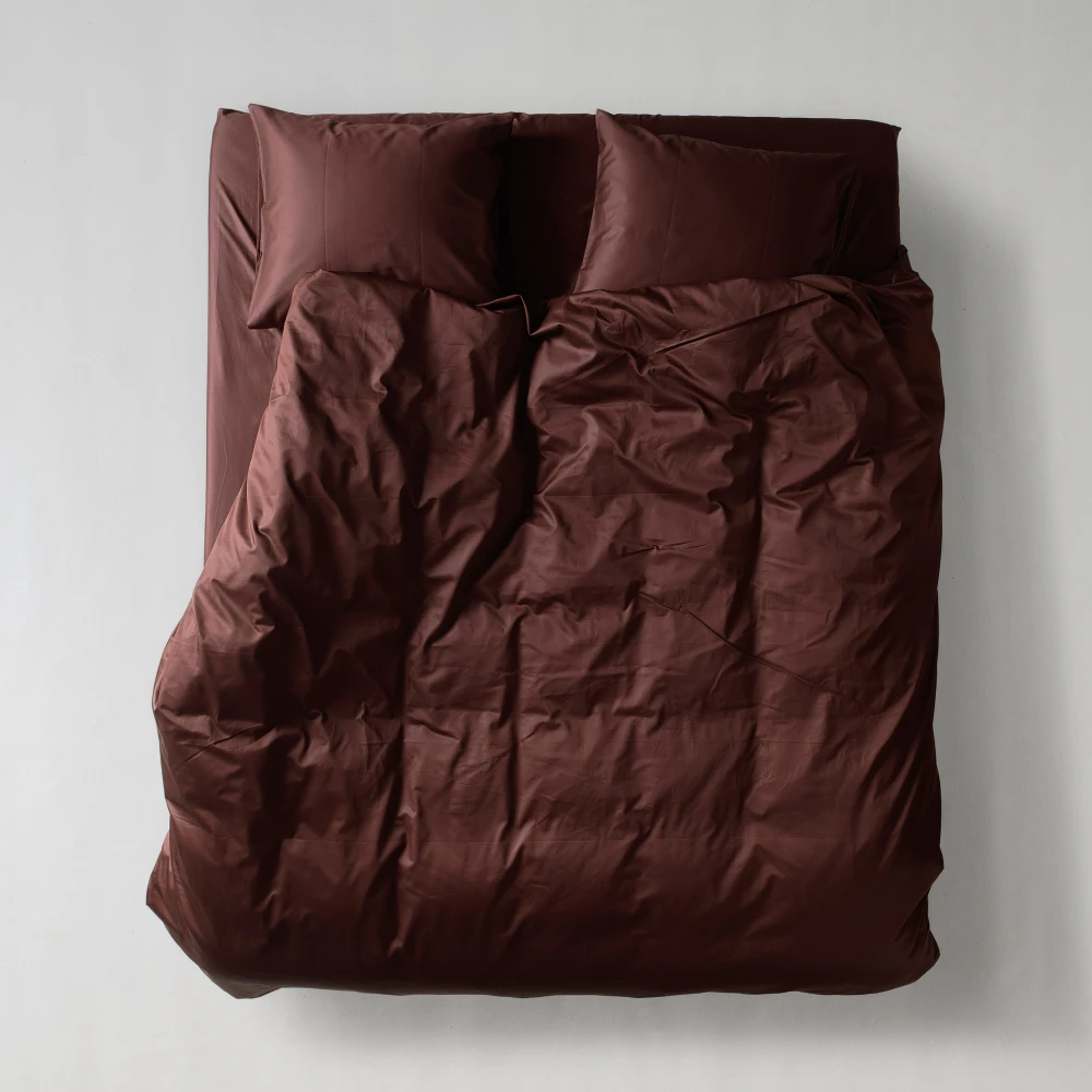 Sateen Duvet Cover - Hazelnut