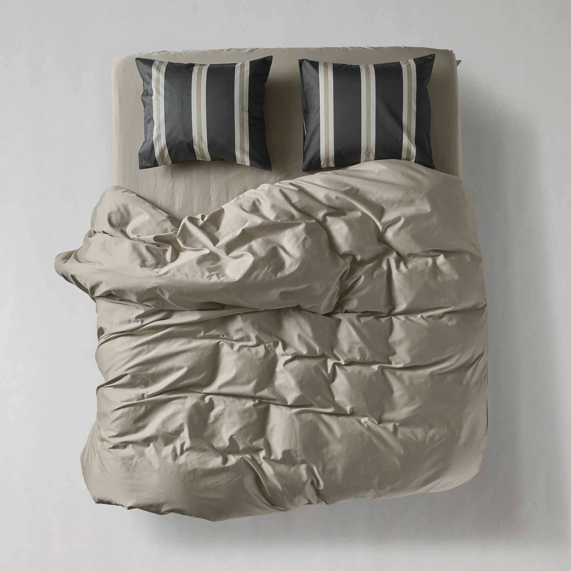 Bedroommood Sateen Cashmere Graphite Stripes Mix