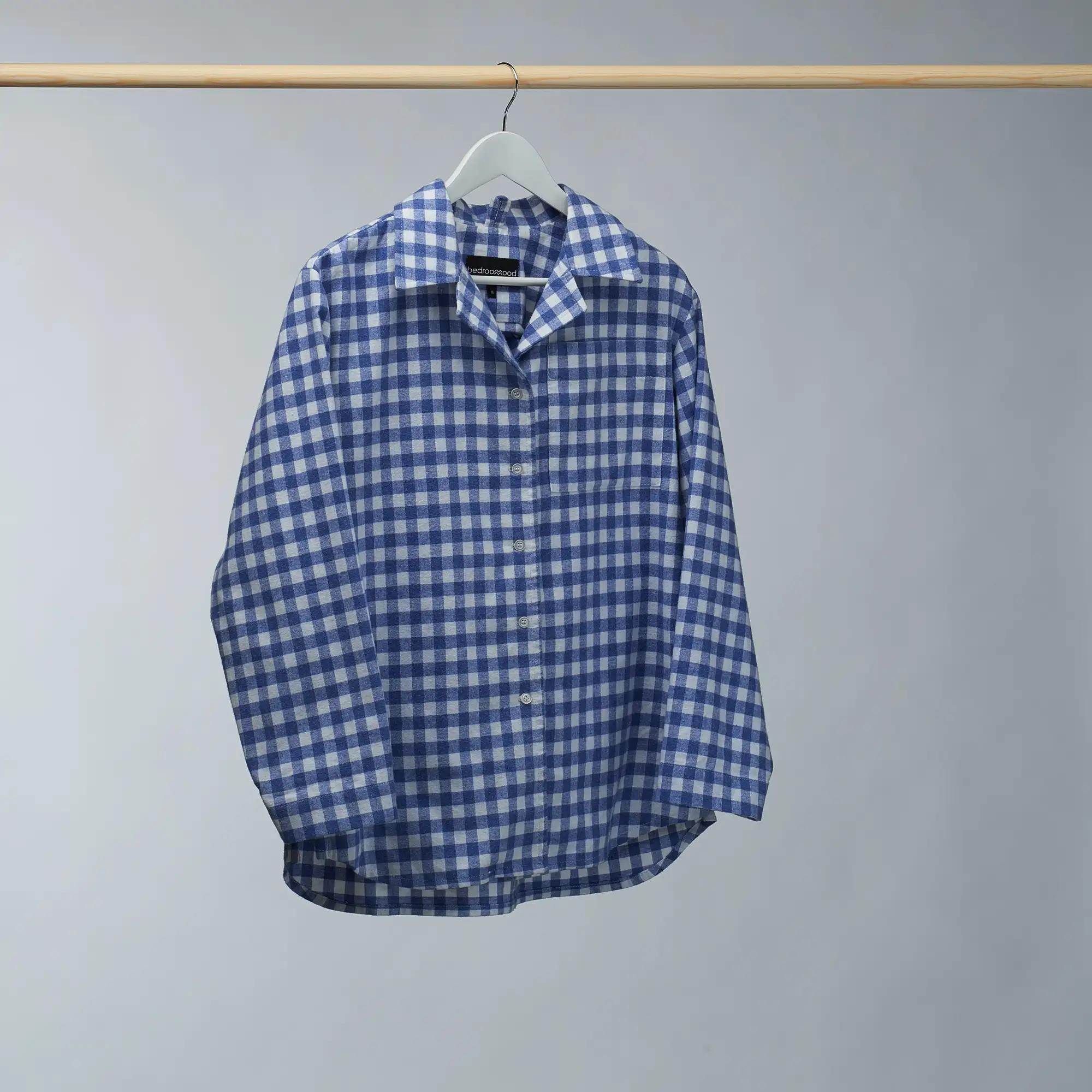 Soft flannel pyjama shirt - Sky