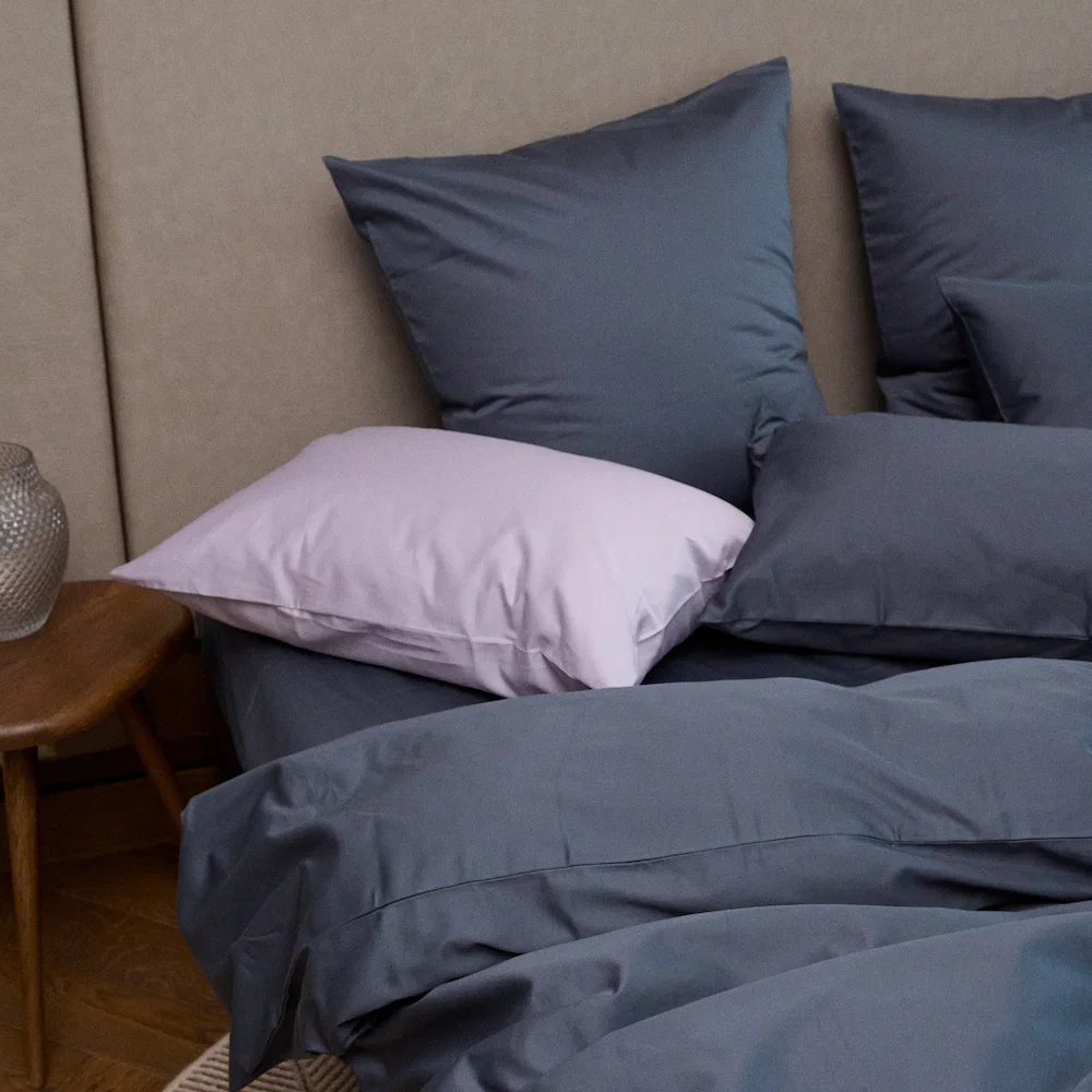 Bedroommood sateen dark gret lilac