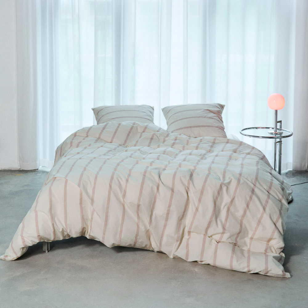Bedroommood cashmere colour percale striped bedding-resized