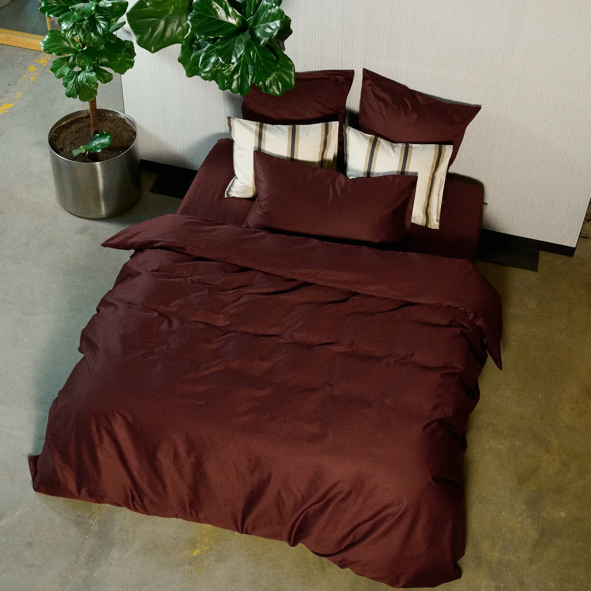 Sateen Duvet Cover - Hazelnut