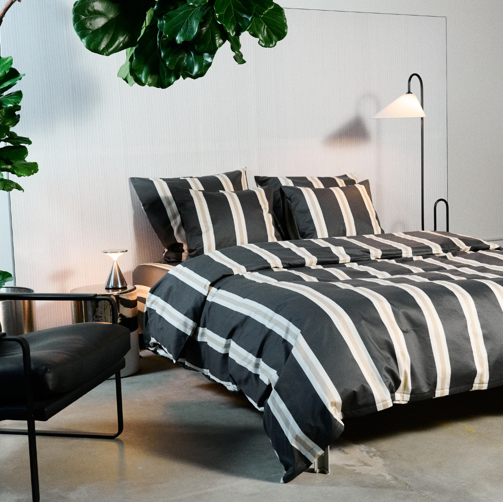 Bedroommood graphite striped bedding-resized