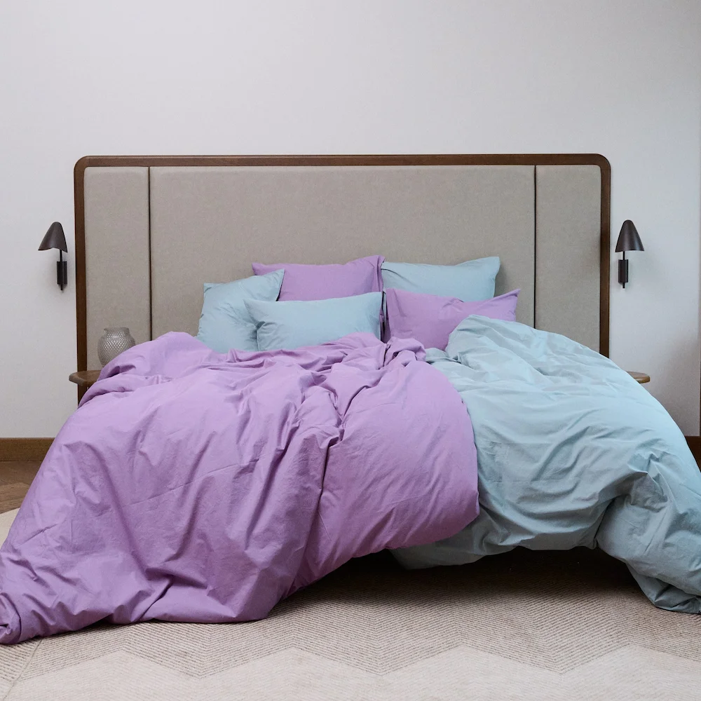 Bedroommood percale lavender and sage