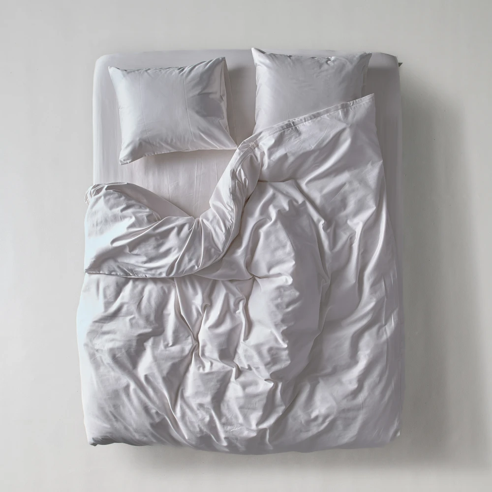 Sateen Duvet Cover - Milk