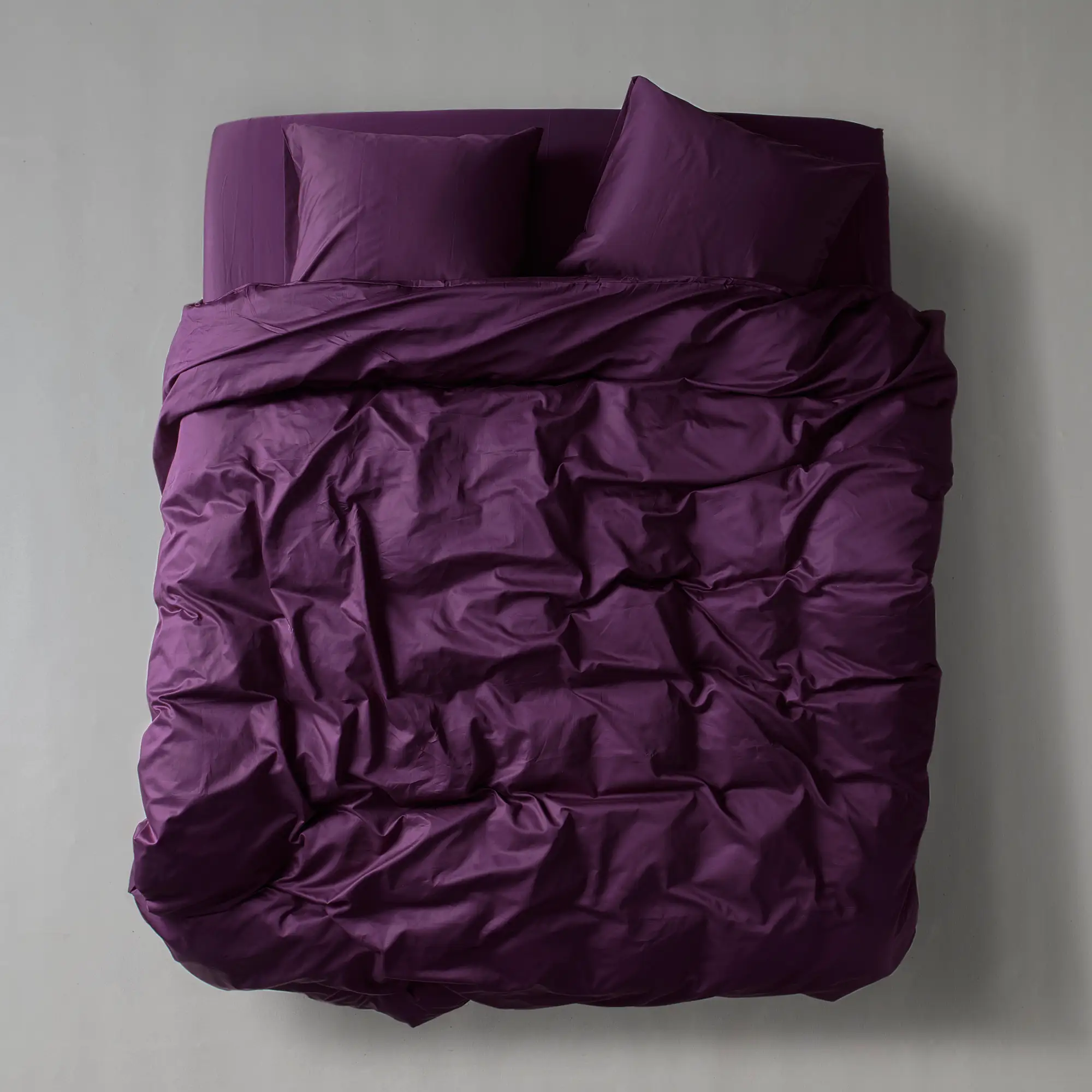 Sateen Duvet Cover - Plum