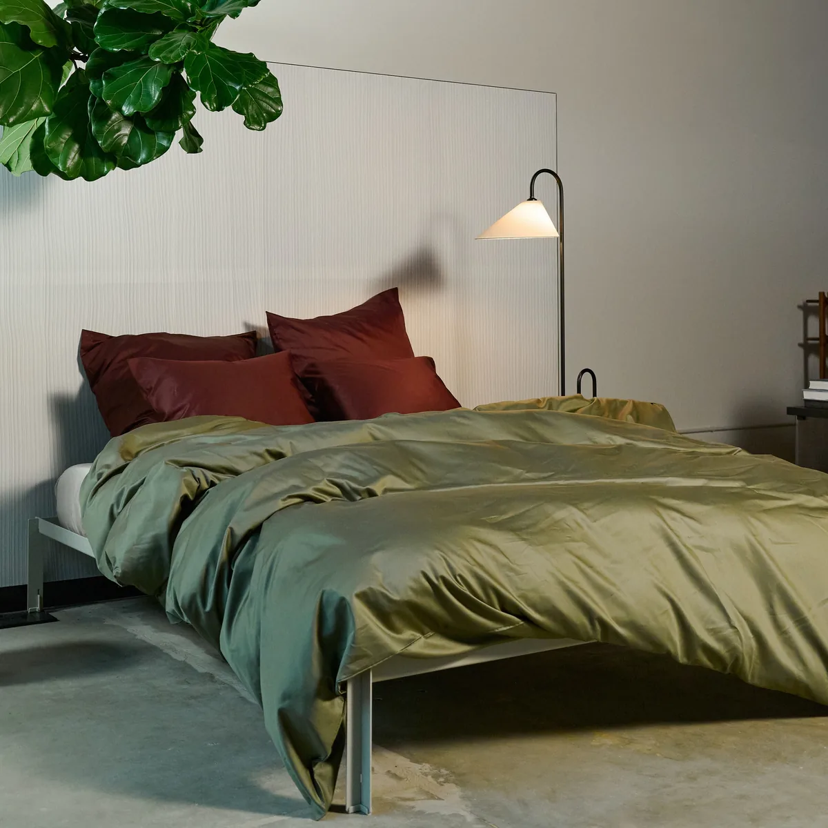 Sateen Duvet Cover - NEW Olive