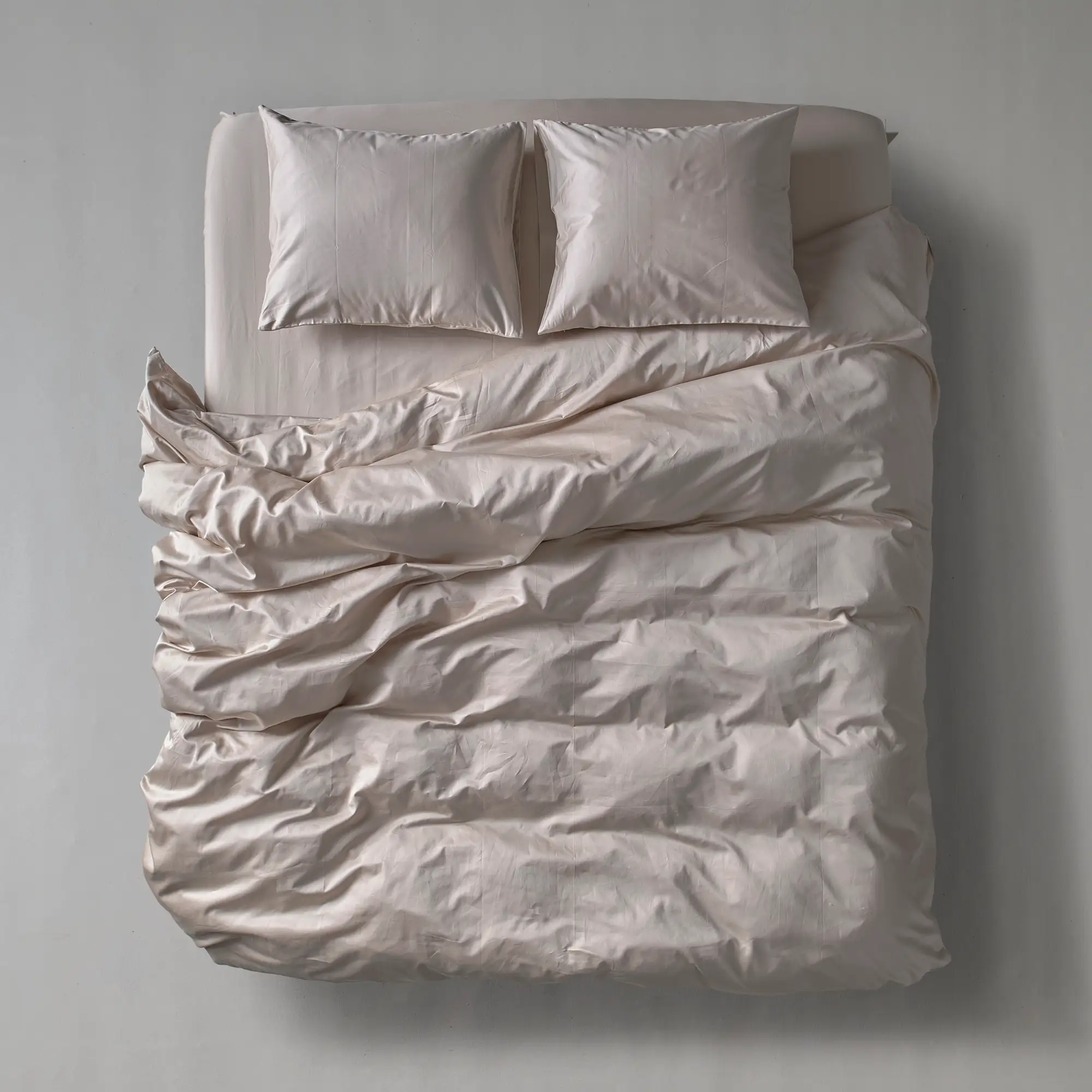 Sateen Duvet Cover - Beige