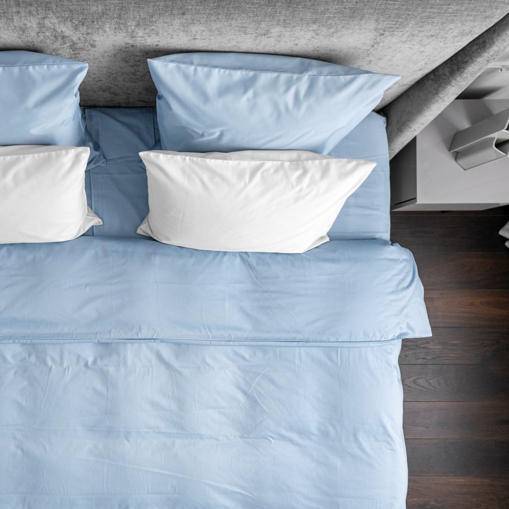 Sateen Bedding Light Blue Bedroommood