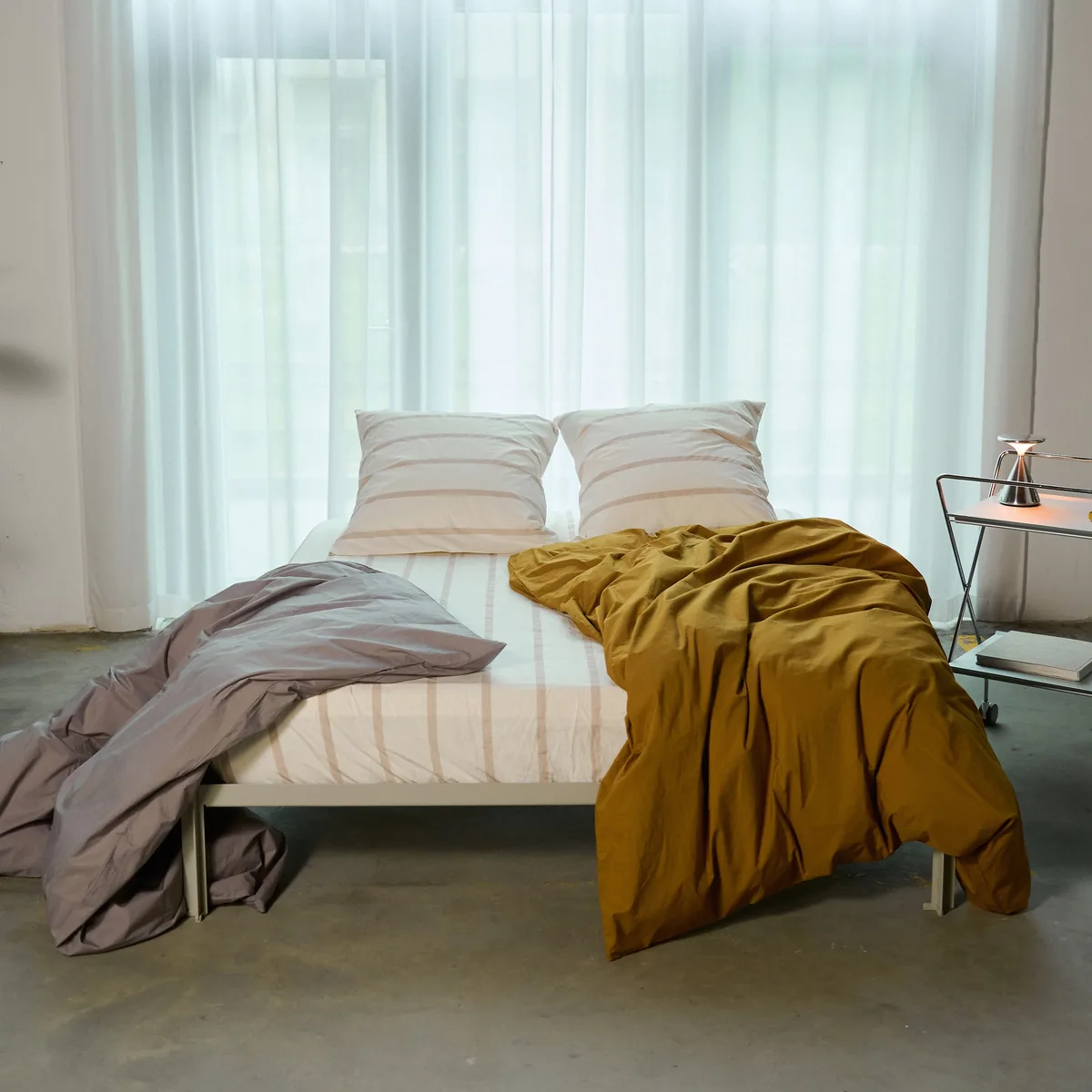 Percale Duvet Cover - NEW Mustard