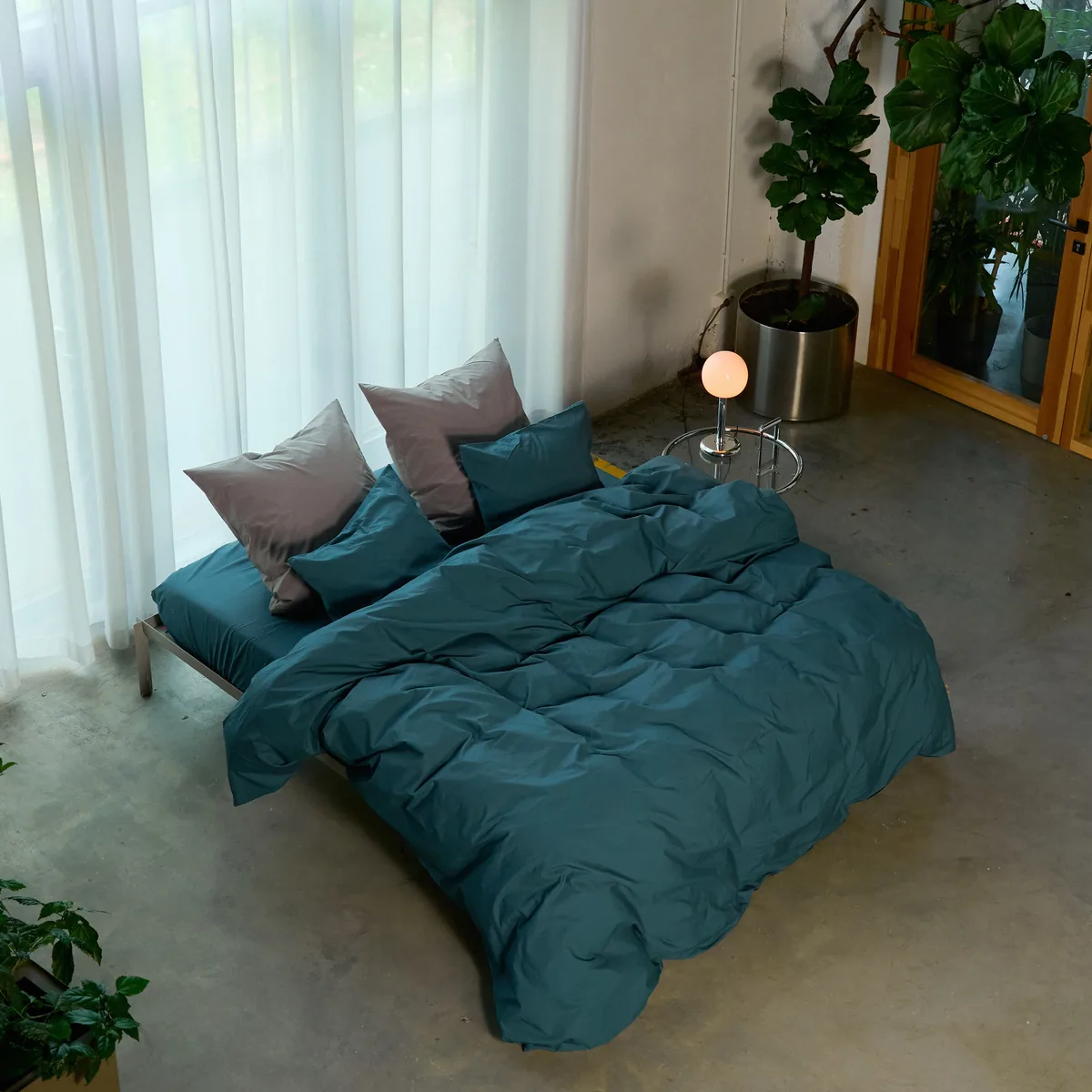 Percale Duvet Cover - Lake