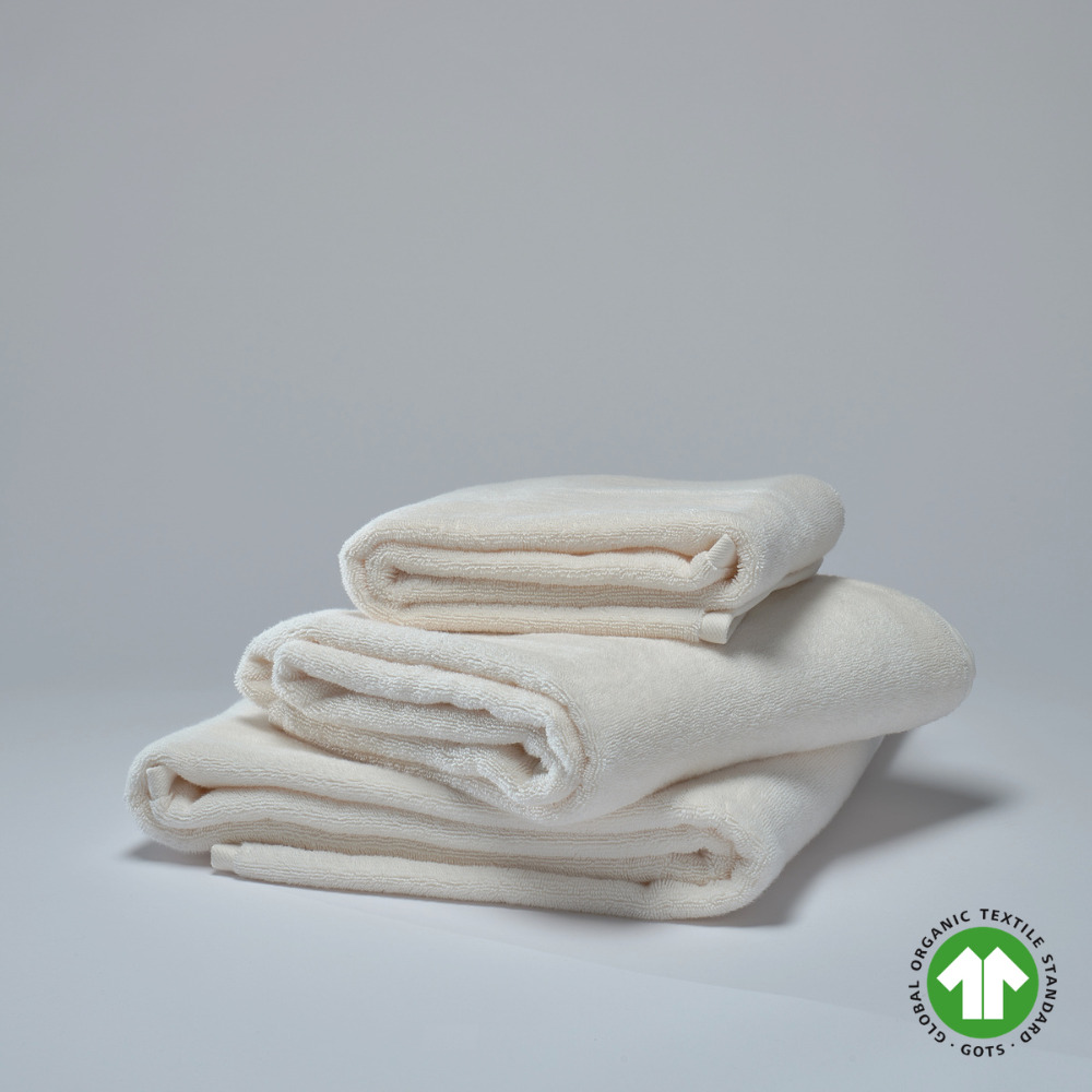 Bedroommood organic towels GOTS milk