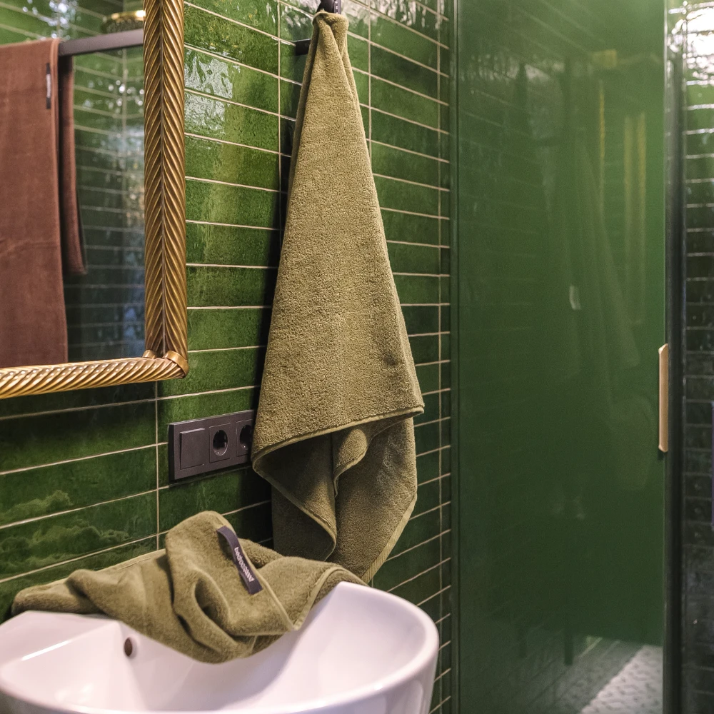 Super Plush Organic Cotton Towel - Olive