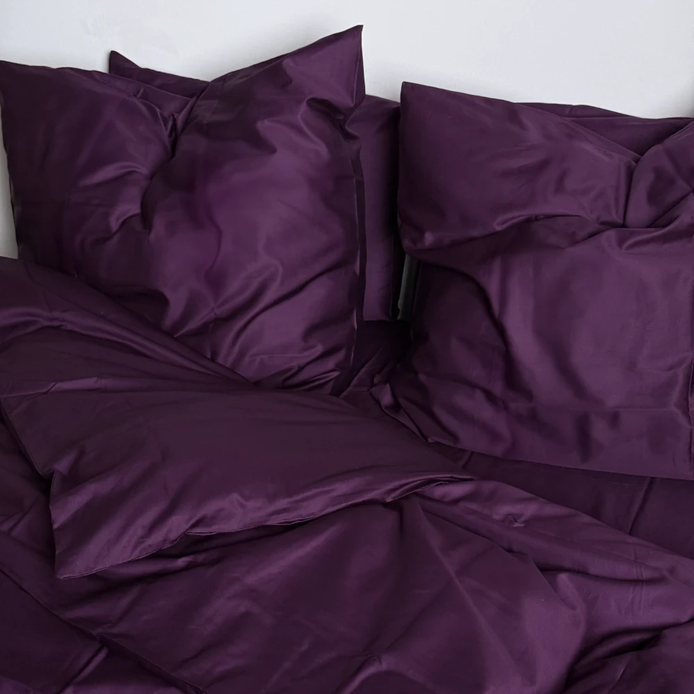 Sateen Duvet Cover - Burgundy